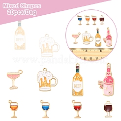 20шт. 8 стиля подвески из сплава и эмали&nbsp;ENAM-FS0002-46