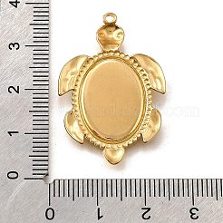 Оправы для подвесок из нержавеющей стали 304 в виде кабошонов&nbsp;STAS-C122-16B-G