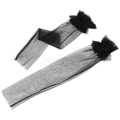 1 пара нарукавников из полиэстеровой сетки&nbsp;AJEW-GF0011-87A