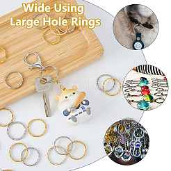 60 шт. 2 цвета железные брелоки для ключей&nbsp;KK-DC0004-15