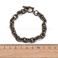 Браслеты из нержавеющей стали 304 с цепочками для женщин и мужчин&nbsp;BJEW-P376-02AB