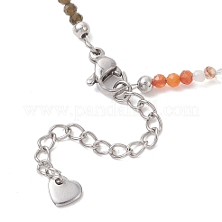 Ожерелье из круглых граненых бусин диаметром 2 мм&nbsp;NJEW-JN05865-04