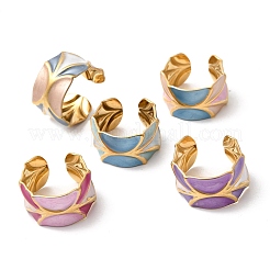 Кольца-манжеты из нержавеющей стали 304 с эмалью&nbsp;RJEW-L335-02D-G