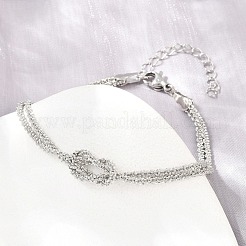 Bracelets à nœud en laiton à un rang pour femmes&nbsp;KK-CBA68DA-17A-P