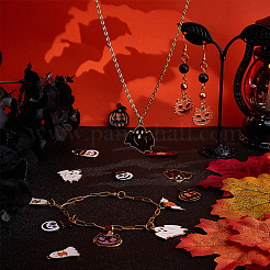 24шт 6 стиля 2 цвета подвески из сплава с эмалью&nbsp;ENAM-PH0001-75