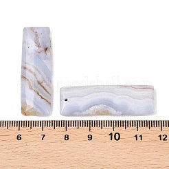 Натуральный голубой агат шнурка подвески&nbsp;G-K381-19B