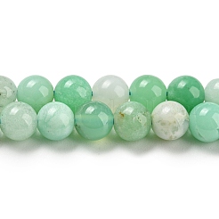 Натуральные хризопразные бисерные пряди&nbsp;G-P503-6MM-03