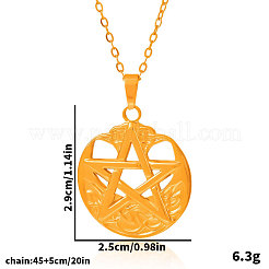 Женские кулоны с пентаграммой из нержавеющей стали 304&nbsp;ZN0791-2