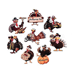 16 шт. подвесных украшений из дерева с односторонней УФ-печатью&nbsp;WOOD-N020-29