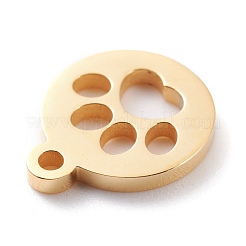 Breloques en acier inoxydable 304 plaquées par ions (IP)&nbsp;STAS-Y002-06G