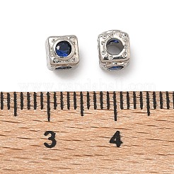 Куб латунные микро проложить кубического циркония бусы&nbsp;KK-B170-03P