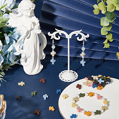 60 шт. 10-х цветные синтетические бусины из лавового камня&nbsp;G-SC0003-37