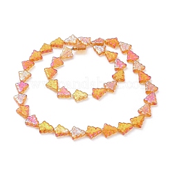 Прозрачные гальванические стеклянные бусины&nbsp;EGLA-C002-FR03