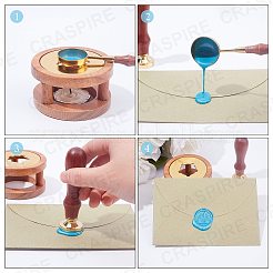 Kits de particules de cire à cacheter pour tampon de sceau rétro&nbsp;DIY-CP0003-60D