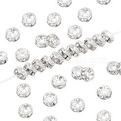 Abalorios de latón Diamante de imitación espaciador&nbsp;RB-NB0001-10
