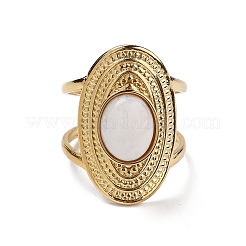 Anillos de puño abiertos de acero inoxidable 304 con revestimiento iónico (IP)&nbsp;RJEW-F167-01G-07