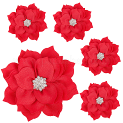 Аксессуары для украшений из полиэстера и стразов&nbsp;DIY-WH20063-015B