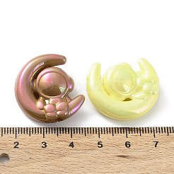 УФ-покрытие радужными переливающимися акриловыми бусинами&nbsp;X-OACR-A029-12