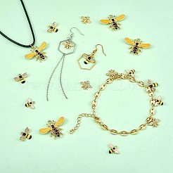20 pz 4 ciondoli di strass in lega di stile&nbsp;JX163A