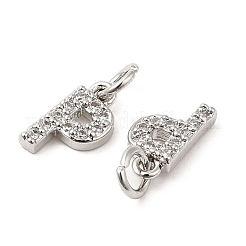 Encantos de latón micro pavimentar grado AAA cubic zirconia&nbsp;ZIRC-P067-11P-P-NR
