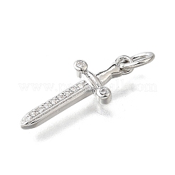 Латунные микро проложить кубического циркония подвески&nbsp;KK-V007-17P