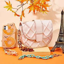 6 шт. 6-цветные непрозрачные акриловые ремешки-цепочки для запястья&nbsp;HJEW-CA0001-33