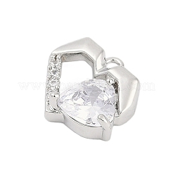 Adornos de latón micropavé de circonia cúbica&nbsp;LS-ZIRC-P122-01C-P01
