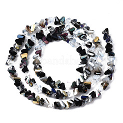 Стеклянные бусины с гальваническим покрытием &nbsp;EGLA-N002-06B