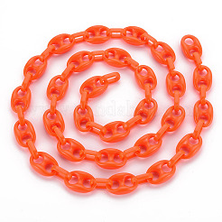 Цепочки для кофейных зерен из непрозрачного акрила ручной работы&nbsp;LS-CHAC-ZX0001-01F