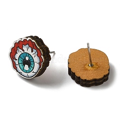 Aretes de madera&nbsp;EJEW-Z054-02A