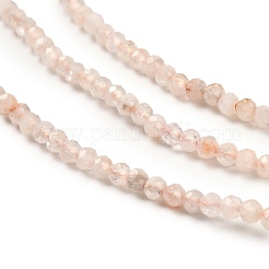 Нити из нагретых натуральных цитриновых бусин&nbsp;LS-G-RM2025-05A-2mm