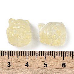Perles de verre transparentes peintes en aérosol&nbsp;GLAA-H035-01G