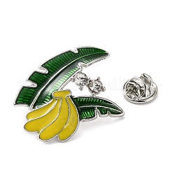 Broschenanhänger mit Fruchtmotiven aus einer Legierung mit Mikropavé-Fassung aus Zirkonia und Emaille&nbsp;CU-E001-03P