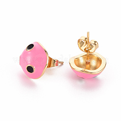 Серьги-гвоздики из латуни&nbsp;EJEW-S210-021-NR