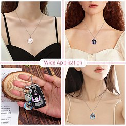 Подвески из сплава с принтом в 18 стилях&nbsp;ENAM-SZ0004-08