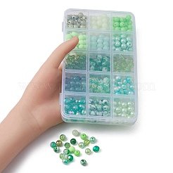 375шт 15 стиля акриловые бусины&nbsp;MACR-YW0002-59B