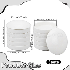 3 caja de tinta de porcelana&nbsp;AJEW-GO0005-48