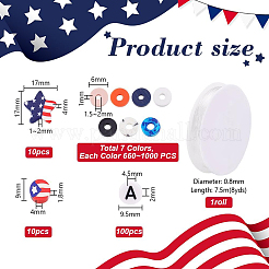 Kit fai da te per realizzare braccialetti con perline in argilla polimerica fatte a mano&nbsp;DIY-PH0029-32
