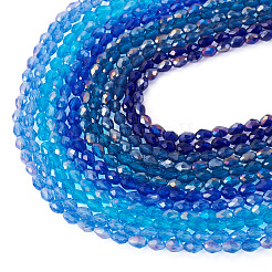 12 нить 12 цвета прозрачных стеклянных бусин&nbsp;EGLA-TA0013-24E