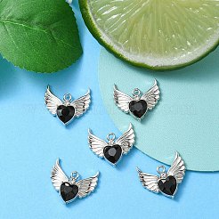 Стеклянные подвески из сплава с покрытием стойки&nbsp;FIND-YW0001-85A