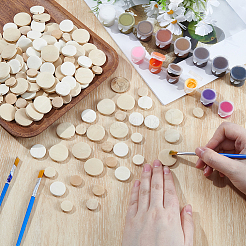 180pcs 3 styles de perles en bois&nbsp;WOOD-SP0002-04
