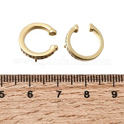 Ohrmanschetten-Beschläge aus Messing mit Mikropavé und Zirkonia&nbsp;KK-K426-09G