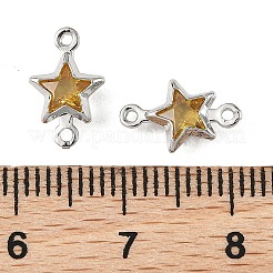 Ciondoli a stella Shegrace in ottone con pavé di zirconi cubici.&nbsp;XGRQ2O701-441C-P