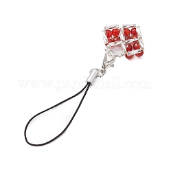 Correas para móvil con cuentas de aventurina verde natural&nbsp;HJEW-MZ00103