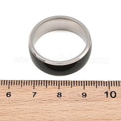 304 Edelstahl Emaille Fingerringe für Herren&nbsp;SA-CBA0CD2-03P