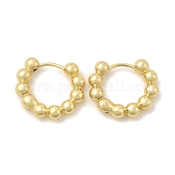 Серьги-кольца из латуни с бусинами для женщин&nbsp;EJEW-B013-05