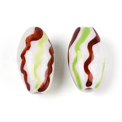 Фарфоровые бусины ручной работы&nbsp;PORC-T134-15B