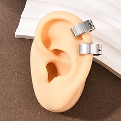 Pendientes de puño de acero inoxidable 201&nbsp;EJEW-T056-01P-05