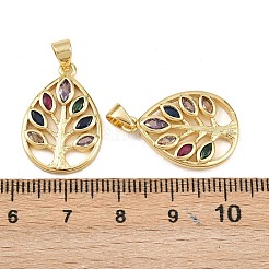 Латунные разноцветные подвески из кубического циркония&nbsp;KK-L251-48G