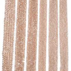 Chapelets de perles en verre électroplaqué&nbsp;LS-EGLA-A044-T1mm-B20